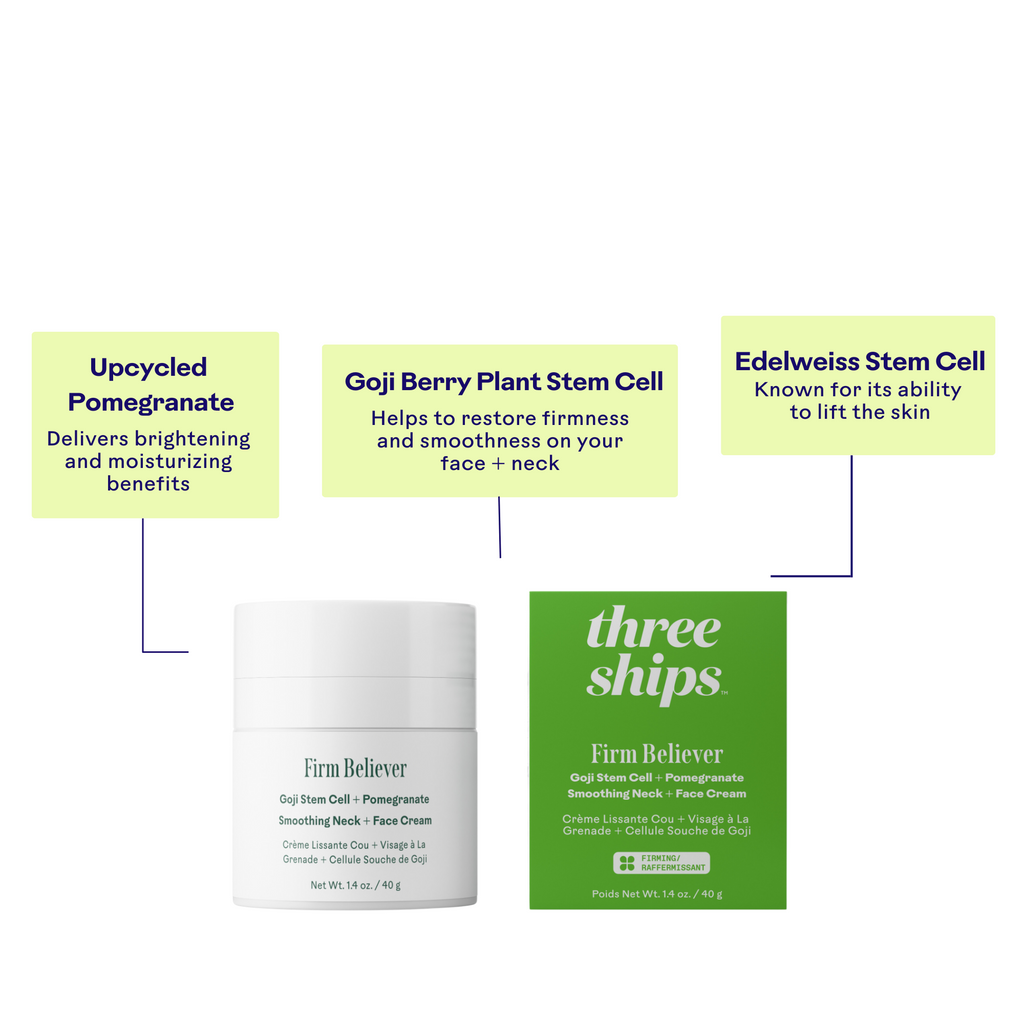 Three Ships-Firm Believer Goji Stem Cell + Pomegranate Smoothing Neck + Face Cream-Skincare-628110639097_6_Benefit-The Detox Market | 