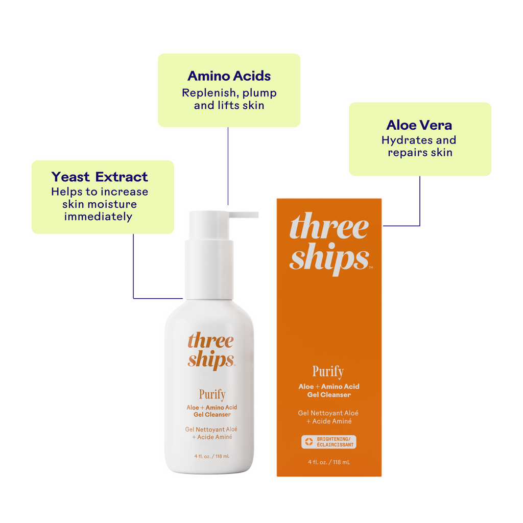 Three Ships-Purify Aloe + Amino Acid Cleanser-Skincare-628110639134_6_Benefits-The Detox Market | 