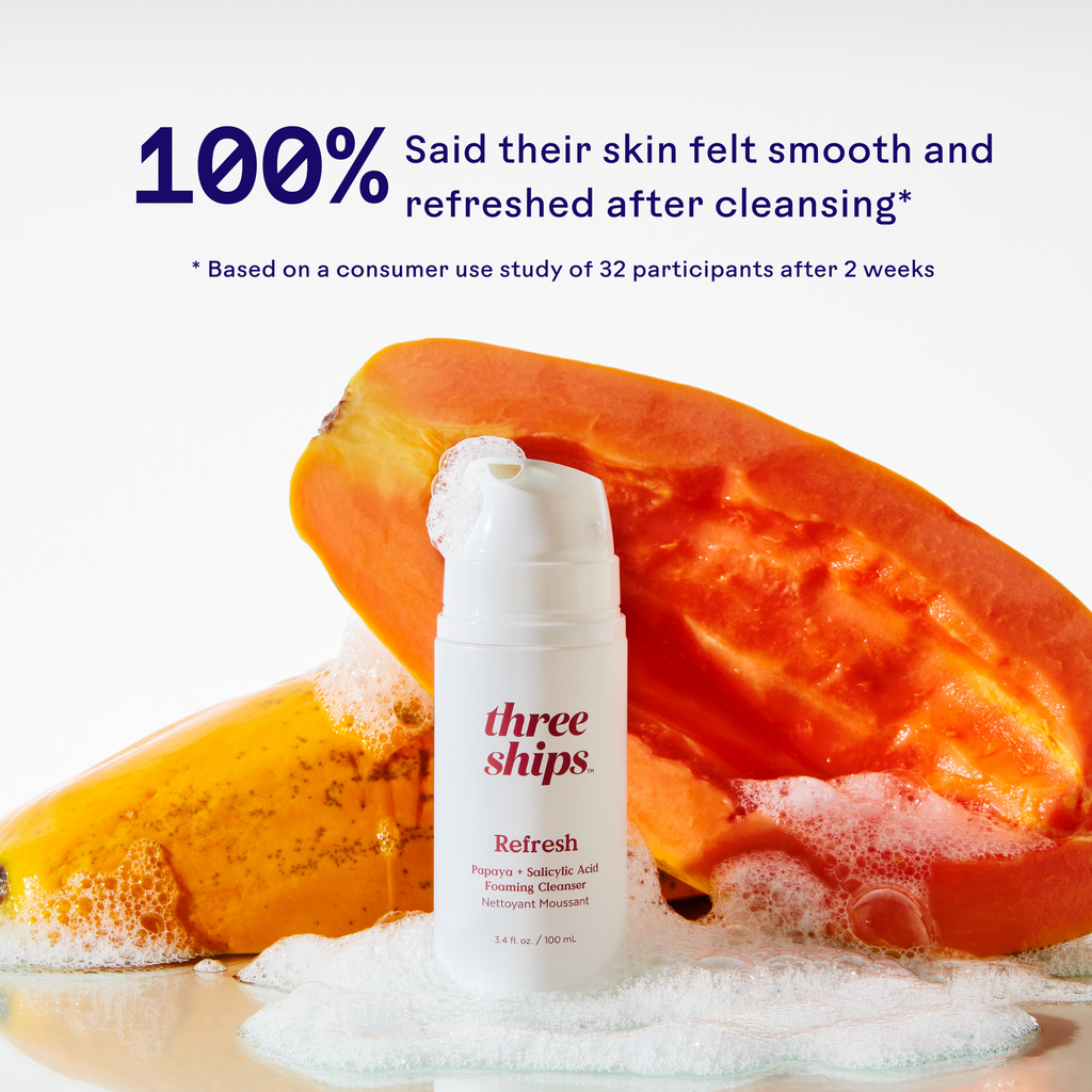 Three Ships-Refresh Papaya + Salicylic Acid Cleanser-Skincare-628110639318_3_Testing_832e10e5-c6bb-4f9b-920e-3a306e429a1c-The Detox Market | 