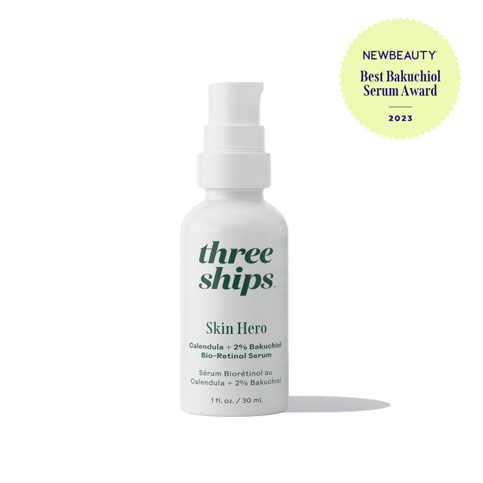 Three Ships-Skin Hero Calendula + 2% Bakuchiol Bio-Retinol Serum-Skincare-628110639615_1_Front-The Detox Market | 