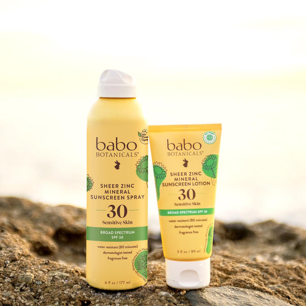 Babo Botanicals-SPF 30 Sheer Zinc Continuous Spray Sunscreen-Body-8097-lifestyle-The Detox Market | 