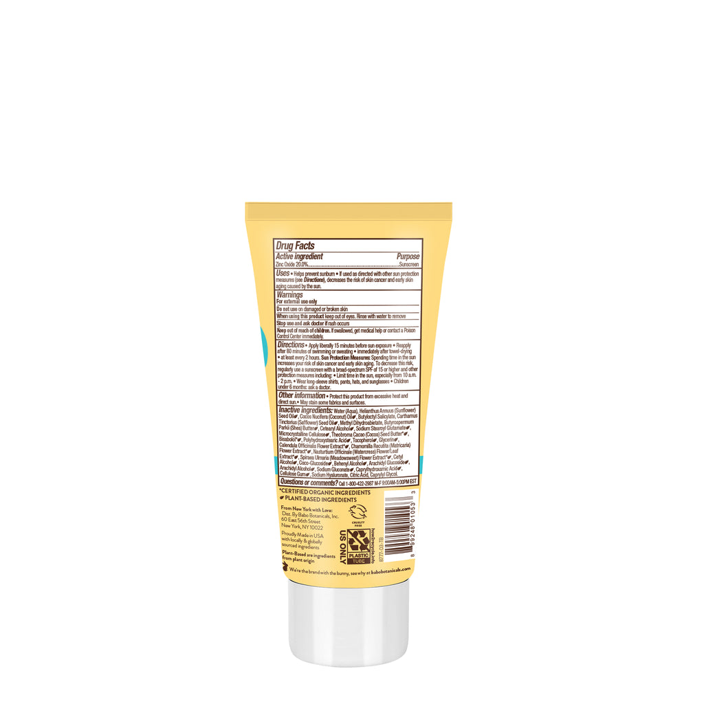 Babo Botanicals-Super Shield Mineral Sunscreen Lotion Spf50-Body-8777-03-TBSPF50SuperShieldMineralLotion3ozB-The Detox Market | 