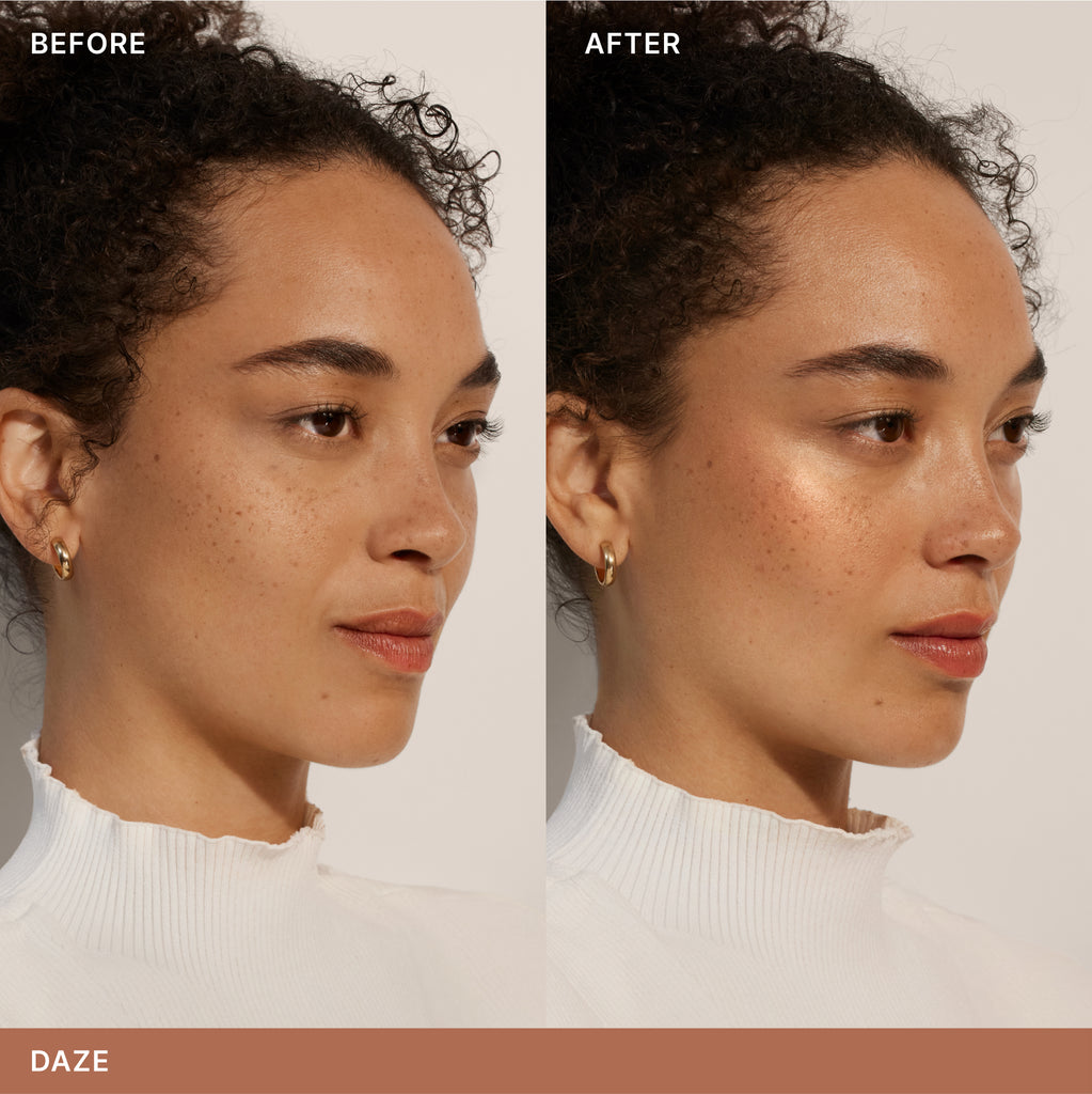 ILIA-Lightshift Cream Highlighter-Makeup-ILIA_CreamHighlighter_2000x2000_Before_After_DAZE_4-The Detox Market | Daze