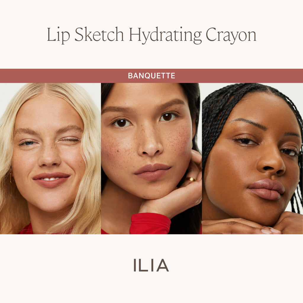 ILIA-Lip Sketch Hydrating Crayon-Makeup-ILIA_LIPSKETCH_PDP_SKINTONECOMPARISONGRID_BANQUETTE_2000X2000_79cd2f13-b42a-4a1a-9946-549e3ad9e26a-The Detox Market | Banquette - Beige Pink