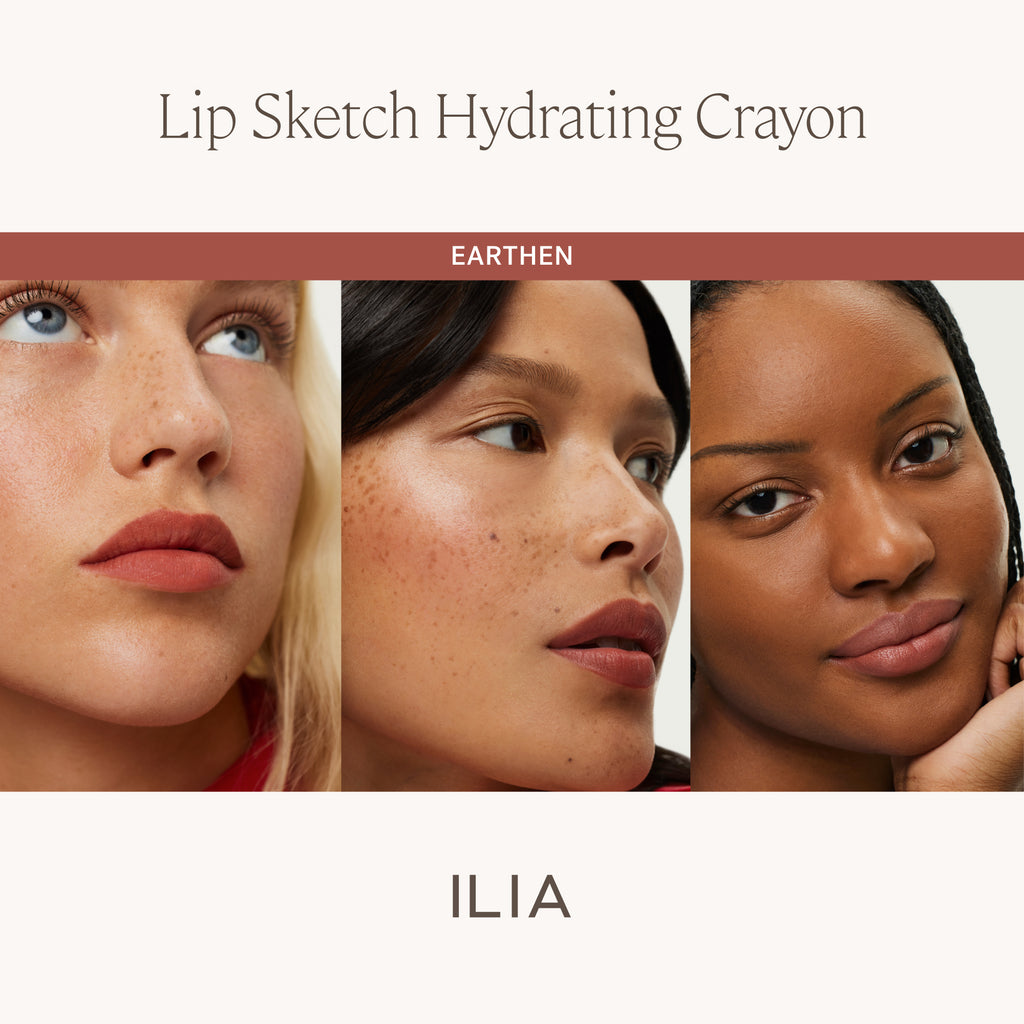 ILIA-Lip Sketch Hydrating Crayon-Makeup-ILIA_LIPSKETCH_PDP_SKINTONECOMPARISONGRID_EARTHEN_2000X2000_52311661-5494-4c38-8e59-159b42925cc1-The Detox Market | Earthen - Terracotta Brown