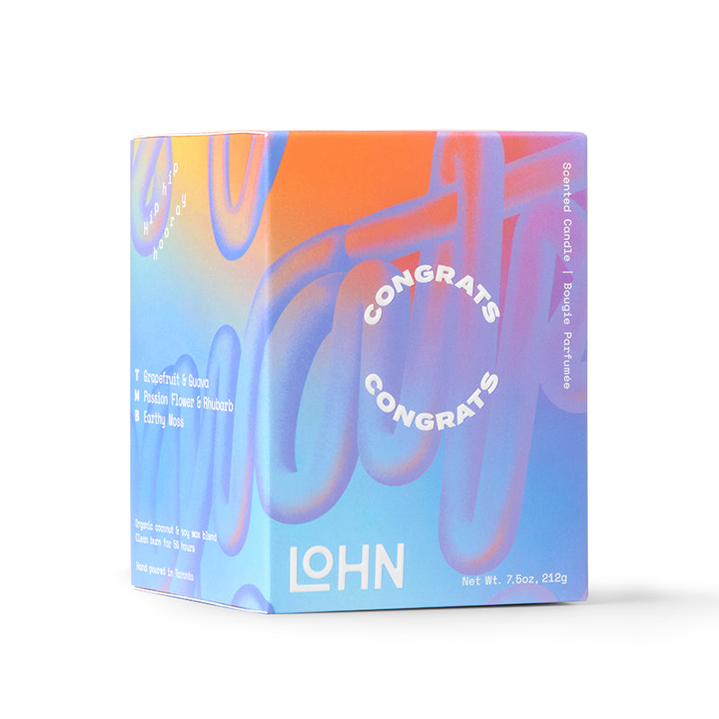 Lohn-CONGRATS Candle - Grapefruit & Neroli-Home-LOHN_Congrats_7-5oz_Box-The Detox Market | 