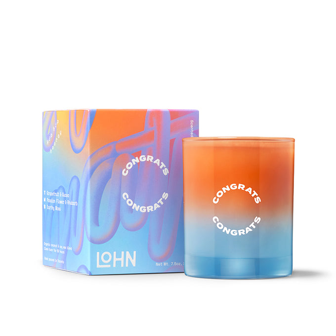 Lohn-CONGRATS Candle - Grapefruit & Neroli-Home-LOHN_Congrats_7-5oz_Box_Vessel-The Detox Market | 