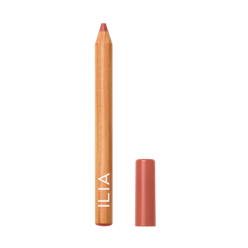 ILIA-Lip Sketch Hydrating Crayon-Makeup-PAMPAS_OPEN-The Detox Market | Pampas- Soft Peach