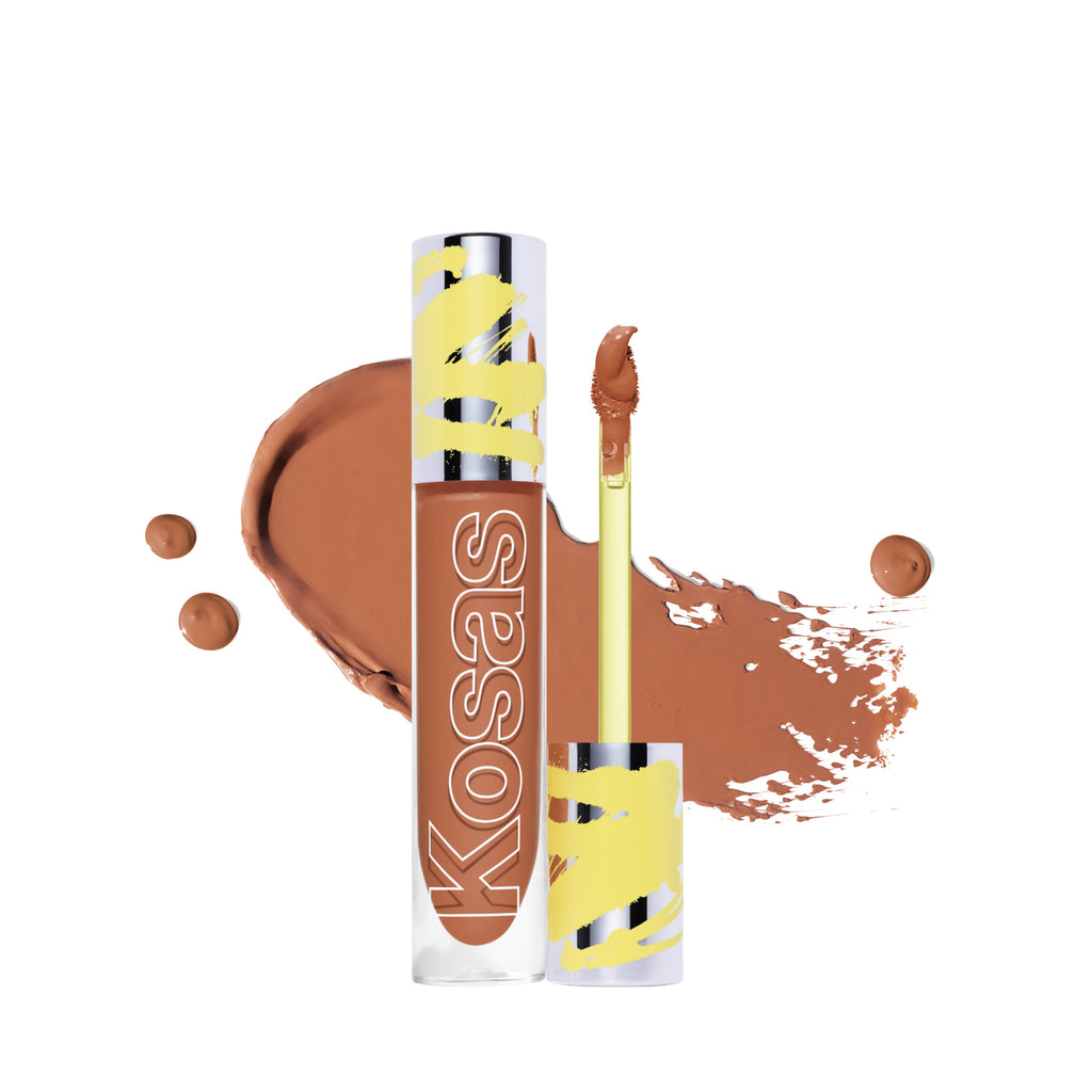 Kosas-Revealer Extra Bright Color Corrector-Makeup-REVEALEREXTRABRIGHT_ALCHEMY_SMUDGE-The Detox Market | Alchemy - Orange Peach for medium deep to deep skin tones