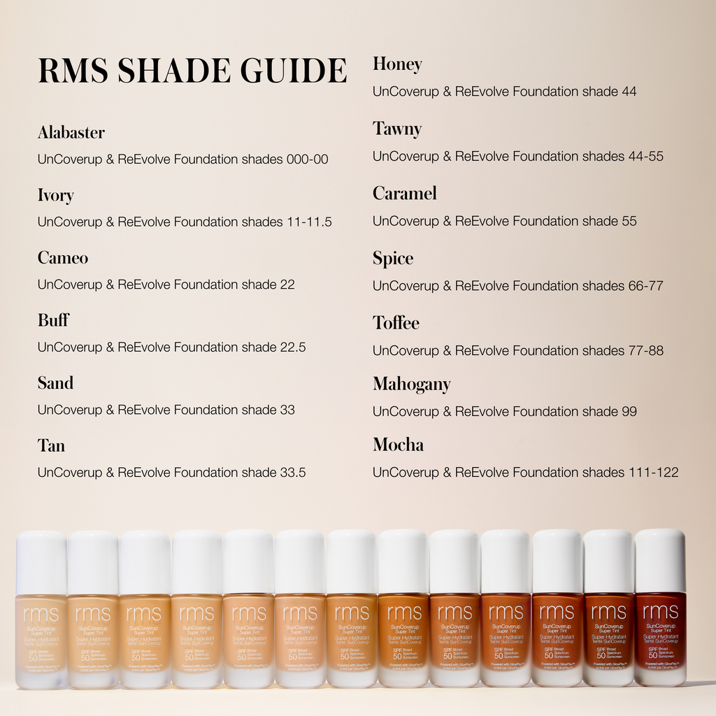 RMS Beauty-Suncoverup Super Tint Broad Spectrum Spf 50-Makeup-SHADE-GUIDE-The Detox Market | Always