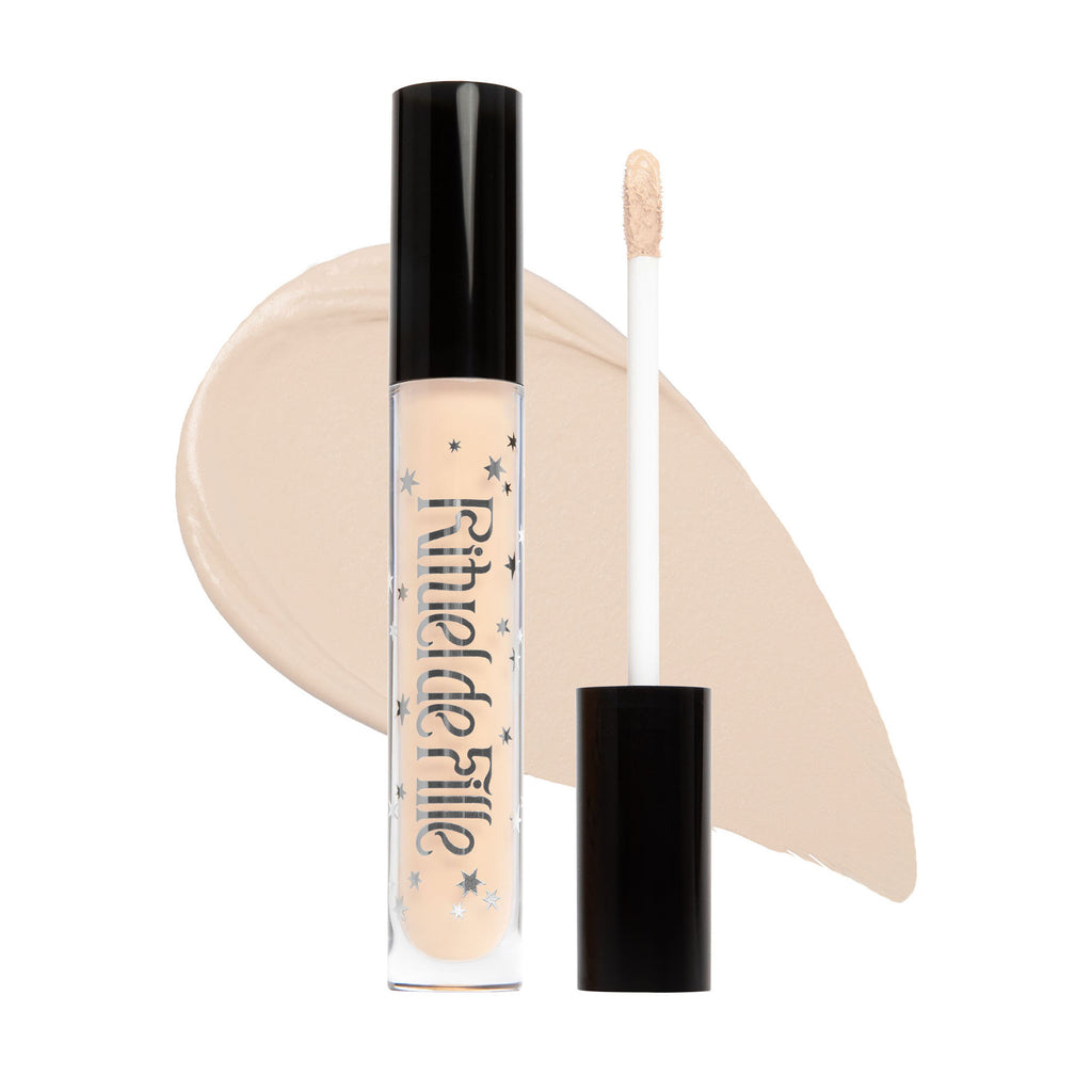 Rituel de Fille-Soft Sorcery Weightless Serum Concealer-Makeup-SoftSorcery-SORC-106TubewithSwatch-2000px-72dpi-1x1_5312677d-5384-4b9a-a05b-4cb8dd3325d5-The Detox Market | Spell 106 - Very fair shade for neutral to olive undertones