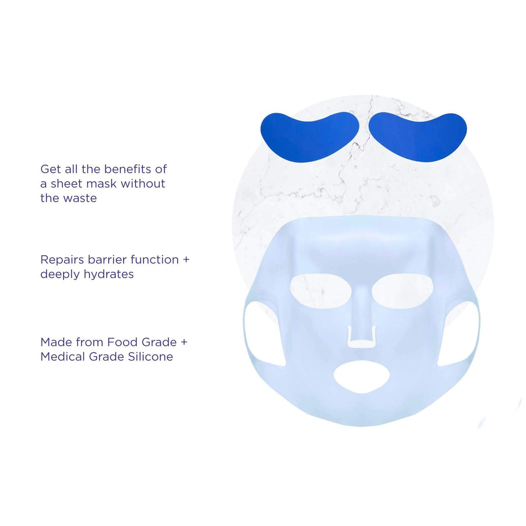 Province Apothecary Reusable Silicone Sheet Mask Set For Eyes and Face ...